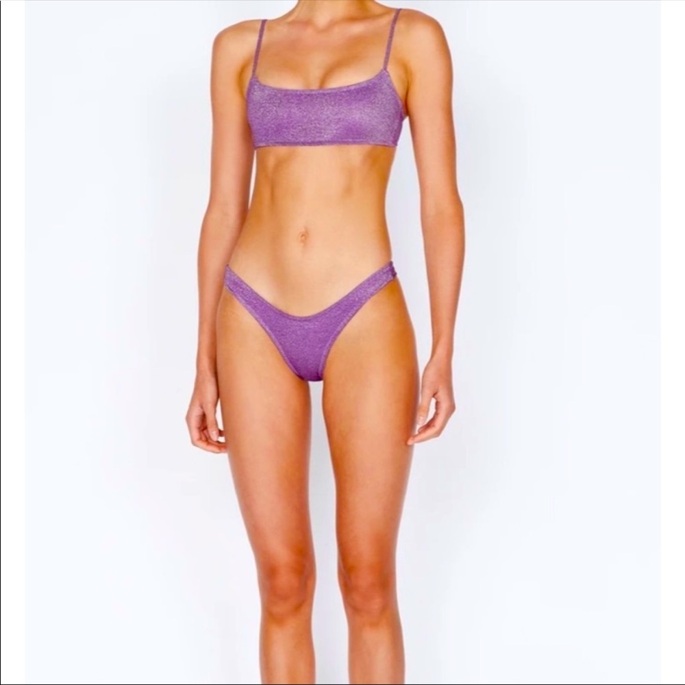 Triangl Swimsuit Mica Violet Sparkle